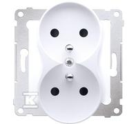 54 MÓDULO ENCHUFE BLANCO 2X Z/U CON PREMIUM 54 DGZ2MZ.01/11