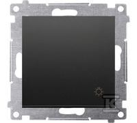 Simon54 DS1.01/49 Interruptor luz 10AX 250V~, negro mate