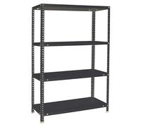 Simonclassic Estantería metálica Comfort (Al x An x Pr: 150 x 90 x 50 cm, Capacidad de carga por balda: 100 kg, Número de baldas: 4 ud.,...
