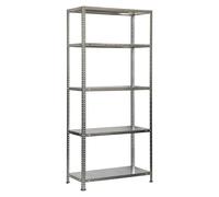 Simonclassic Estantería metálica Comfort (Al x An x Pr: 180 x 90 x 50 cm, Capacidad de carga por balda: 100 kg, Número de baldas: 5 ud.,...