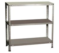 Simonclassic Estantería metálica Comfort Mini (Al x An x Pr: 90 x 80 x 40 cm, Capacidad de carga por balda: 100 kg, Número de baldas: 3 ud.,...