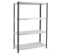 Simonclassic Estantería metálica Comfort Plus (Al x An x Pr: 150 x 100 x 50 cm, Capacidad de carga por balda: 100 kg, Número de baldas: 4 ud.,...