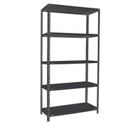 Simonclassic Estantería metálica Comfort Plus (Al x An x Pr: 200 x 100 x 40 cm, Capacidad de carga por balda: 100 kg, Número de baldas: 5 ud.,...