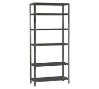 Simon Rack Estanterias Metalicas 2000x1000x400 mm, 6 Baldas Metalica, 100 kg de Punto Flexión, Estanterias Almacenaje, Antracita - Comfort