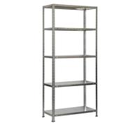 Simonclassic Estantería metálica Comfort Plus (Al x An x Pr: 200 x 100 x 50 cm, Capacidad de carga por balda: 100 kg, Número de baldas: 5 ud.,...