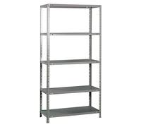 Simonclassic Estantería metálica Comfort Plus (Al x An x Pr: 200 x 100 x 50 cm, Capacidad de carga por balda: 100 kg, Número de baldas: 5 ud.,...