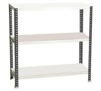 Simonclassic Estantería metálica Comfort Superplus (Al x An x Pr: 100 x 110 x 50 cm, Capacidad de carga por balda: 90 kg, Número de baldas: 3 ud.,...