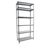 Simonclick Estantería metálica (Al x An x Pr: 250 x 90 x 40 cm, Capacidad de carga por balda: 180 kg, Número de baldas: 6 ud., Inserción,...