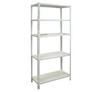 Simonclick Estantería metálica Ecoclick (Al x An x Pr: 180 x 90 x 40 cm, Capacidad de carga por balda: 70 kg, Número de baldas: 5 ud., Inserción,...