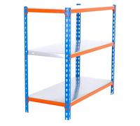 Simonclick Estantería metálica Mini (Al x An x Pr: 90 x 80 x 30 cm, Capacidad de carga por balda: 180 kg, Número de baldas: 3 ud., Inserción,...
