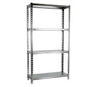 Simonclick Estantería metálica Plus (Al x An x Pr: 150 x 100 x 40 cm, Capacidad de carga por balda: 180 kg, Número de baldas: 4 ud., Inserción,...