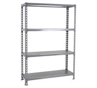 Simonclick Estantería metálica Superplus (Al x An x Pr: 150 x 110 x 50 cm, Capacidad de carga por balda: 180 kg, Número de baldas: 4 ud.,...