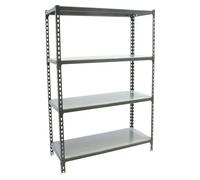 Simonclick Estantería metálica Superplus (Al x An x Pr: 150 x 110 x 50 cm, Capacidad de carga por balda: 200 kg, Número de baldas: 4 ud.,...