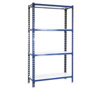 Simonclick Estantería metálica Superplus (Al x An x Pr: 150 x 110 x 50 cm, Capacidad de carga por balda: 200 kg, Número de baldas: 4 ud.,...
