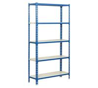 Simonclick Estantería metálica Superplus (Al x An x Pr: 200 x 110 x 50 cm, Capacidad de carga por balda: 200 kg, Número de baldas: 5 ud.,...