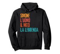 Simone L'Uomo Il Mito La Leggenda Festa di Compleanno Sudadera con Capucha