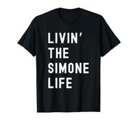 Simone viviendo la Vida de Simone Nombre Divertido Camiseta gráfica económica