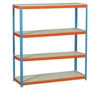 Simonforte Estantería para cargas pesadas Chipboard (Al x An x Pr: 200 x 180 x 60 cm, Capacidad de carga por balda: 600 kg, Número de baldas: 4...