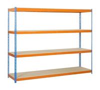 Simonforte Estantería para cargas pesadas Chipboard (Al x An x Pr: 200 x 210 x 75 cm, Capacidad de carga por balda: 400 kg, Número de baldas: 4...