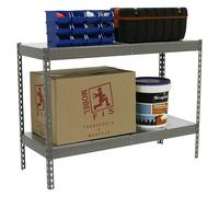 Simonforte Estantería para cargas pesadas Metal (Al x An x Pr: 90 x 120 x 75 cm, Capacidad de carga por balda: 600 kg, Número de baldas: 2 ud.,...