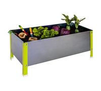 Simongarden Huerto urbano Urban (410 x 1.200 x 1.200 cm, Aluminio, Verde/Galvanizado)