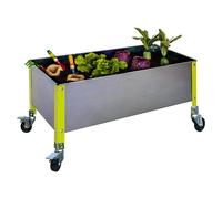 Simongarden Huerto Urbano Urban Mob (120 x 120 x 52,5 cm, Aluminio, Galvanizado/Verde)