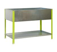Simongarden Huerto urbano Urban Top (85 x 120 x 60 cm, Aluminio, Verde/Galvanizado)