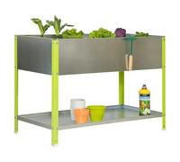 Simonrack Huerto urbano metálico Top 850x900x600 mm 140 L Verde y galvanizado