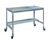 Simongarden Mesa de cultivo Desk Mob (L x An x Al: 60 x 90 x 85 cm, Aluminio, Galvanizado)