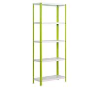 Simonhome Estantería metálica Homeclassic Color Mini (Al x An x Pr: 180 x 80 x 40 cm, Capacidad de carga por balda: 100 kg, Número de baldas: 5...