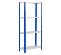 Simonhome Estantería metálica Homeclassic Color Plus (Al x An x Pr: 160 x 100 x 30 cm, Capacidad de carga por balda: 100 kg, Número de baldas: 4...