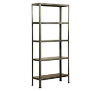Simonhome Estantería metálica Homeclassic Mini (Al x An x Pr: 180 x 80 x 30 cm, Capacidad de carga por balda: 100 kg, Número de baldas: 5 ud.,...