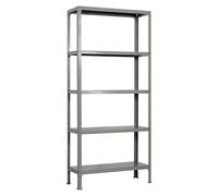 Simonhome Estantería metálica Homeclick Color Mini (Al x An x Pr: 180 x 80 x 36 cm, Capacidad de carga por balda: 150 kg, Número de baldas: 5 ud.,...