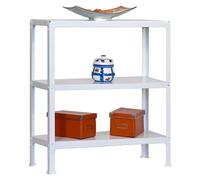 Simonhome Estantería metálica Homeclick Color Mini (Al x An x Pr: 90 x 80 x 30 cm, Capacidad de carga por balda: 150 kg, Número de baldas: 3 ud.,...