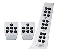 Set 3 Pedales Deportivo en Aluminio ergal Cauchos Negros Antideslizante