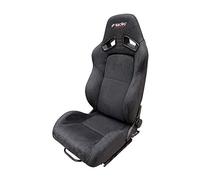 Simoni Racing Asiento Deportivo Charles - Negro - Respaldo de Doble Ajuste reclinable - Incl. Correderas