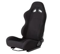 Simoni Racing Asiento Deportivo Max Tela Negra - Respaldo de doble ajuste reclinable - Corredera incluyendo