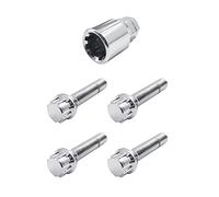 SIMONI RACING BRA/60 Kit 4 pernos antirrobo - Tornillos antirrobo para ruedas llave 17-19 M12x1.25 Longitud 50 mm