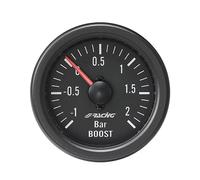 Simoni Racing BV/B Indicador Mecánico de Presión Turbo+VAC, Negro