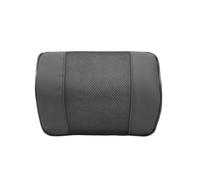 Simoni Racing Cojín reposacabezas de Coche de Tejido Transpirable y ecopiel - Memory Foam - para cervicales - Soporte para Asiento de bebé, Negro