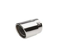 Simoni Racing Cola de Tubo de Escape Deportiva Ovalada/Inclinada Acero Inox - 88x82xL125mm - Montaje ->74mm