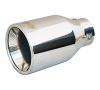 Simoni Racing Cola de Tubo de Escape Deportiva Redonda Acero Inoxidable - Ø115xL200mm - Montaje 44-68mm