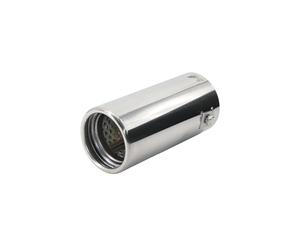 Simoni Racing Cola de Tubo de Escape Deportiva Redonda Acero Inoxidable - Ø63xL130mm - Montaje 37-61mm