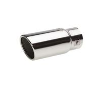 Simoni Racing Cola de Tubo de Escape Deportiva Redonda/Inclinada Acero Inoxidable - Ø76xL180mm - Montaje ->64mm