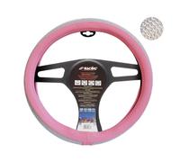 Simoni Racing Funda Volante Diamonds - 37-39cm - Cuero Ecológico Rosa