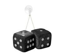 Simoni Racing Dados Grandes de Microfibra 10x10cm - Negro - Set de 2 Piezas