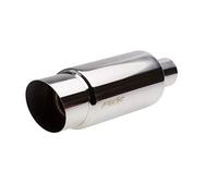 Simoni Racing ESR086 Silenciador de escape redondeado, inoxidable