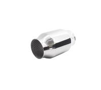 Simoni Racing ESR4 - Silenciador deportivo universal, salida redonda recta, silenciador recto para coche, acero inoxidable, longitud 160 mm
