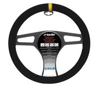 Simoni Racing Funda Volante Carrera Look - 37-39cm - Negro/Amarillo
