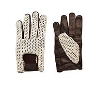 SIMONI RACING GV2L - Guantes de Coche de Piel auténtica y redecilla de algodón, Talla L